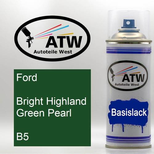 Ford, Bright Highland Green Pearl, B5: 400ml Sprühdose, von ATW Autoteile West.